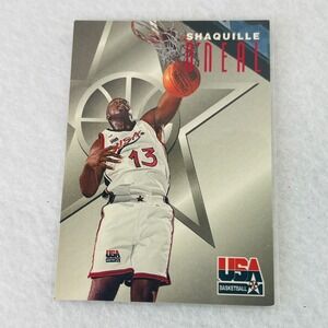 Shaquille O'Neal 1996 Fleer SkyBox USA Basketball Texaco Card 7 Shaq Team USA